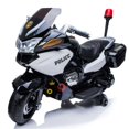 thumbnail image 1 of KidsVIP Upgraded  24V Police Officer Ride-On Motorcycle w/ Removable Stabilizing Wheels, SD, USB, 1 of 7