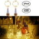 thumbnail image 1 of 2PCS botella corcho luces LED botella cadena luces USB recargable mini hadas cadena luces, 1 of 8