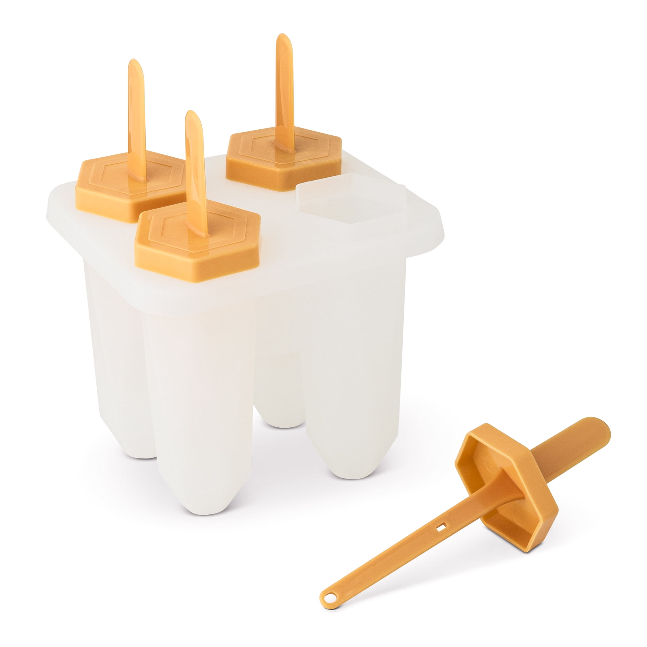 Thyme & Table 4-Well Silicone Ice Pop Mold - Orange
