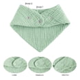 thumbnail image 5 of Muslin Baby Bibs for Boys Girls, 10 Pack Drool Bibs, Muslin Triangular Scarf Baby Bibs,Super Absorbent Organic Cotton Neckerchief for Infants Toddlers, 5 of 6