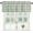Green, variant on Spring Flower Curtain Valance, Butterfly Wildflowers Watercolor Floral Print Plants Rod Pocket Window Valances for Kitchen, Bedroom, Bathroom, 1 Panel, 54" W x 18" L