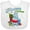 AA-White, variant on Inktastic I want a Hippopotamus for Christmas Boys or Girls Baby Bib
