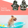thumbnail image 6 of Boys Dog Shirt Camo Outfits for Dogs Camouflage Costume Dog Camo Hoodie Yorkie Clothes for Small Dogs, 6 of 7