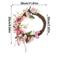 thumbnail image 3 of Fiudx Corona de Pascua con Adorable Diseño de Conejo y Huevo Colorido, de Madera, Ideal para Decorar El Hogar En Primavera, Ideal para Colgar En La Pared, Regalo de Pascua, 30 X 25 Cm., 3 of 6