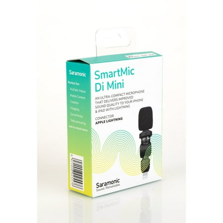 Saramonic - SmartMic DI Mini Ultra-Compact Condenser Microphone with Lightning for Apple iPhones & iPads