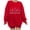 Red, variant on Patlollav Christmas Tops for Ladies,Womens Tops Loose Long Sleeve Round-Neck Blouse T-Shirt Gift