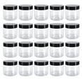 thumbnail image 4 of Luzkey Empty Pet Jar with Lid Round Multipurpose Reusable Stackable Transparent Design Kitchen Canisters for Cream Nuts Pasta Moisturizers 20pcs 150ml, 4 of 8