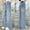 a-Blue, variant on Kids Girls' Fashion Jeans Elastic Waist Wide Leg Jeans Pants for Little Girls 6-7 Years