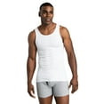 thumbnail image 3 of Fruit of the Loom Men's Tank Top Undershirts, Soft Ribbed A-Shirts, White Multipacks, Sizes S-5XB, 3 of 8