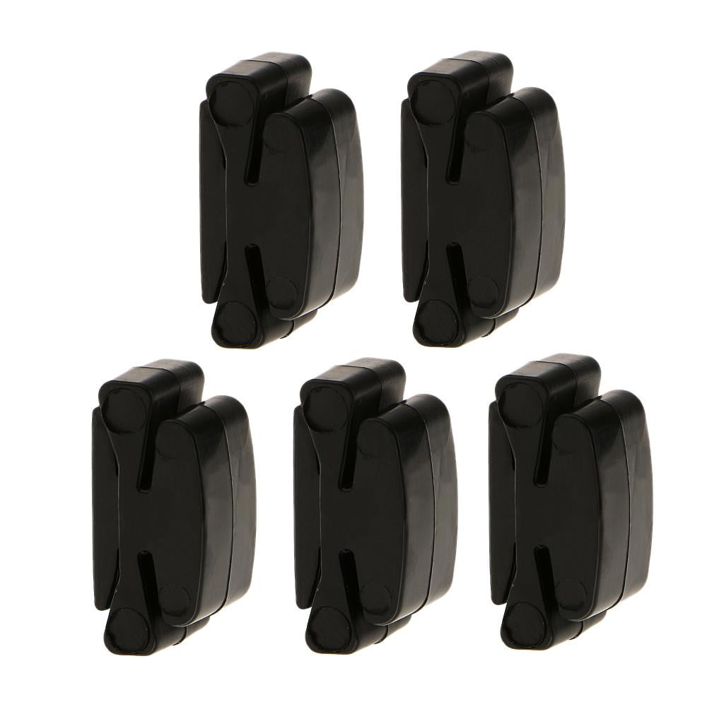 LeeQinersw 5 Pieces Rubber Pick Holders With 16 Pieces Handcraft Horn Picks Plectrums Set