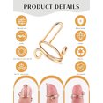 thumbnail image 4 of Duslogis 20PCS Wudu Nail Rings, Adjustable Nail Rings Reusable Detachable Women Gift Ring Set with Adhesive Nail Tabs for Acrylic Nail Art Decoration - Gold, 4 of 7
