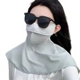 thumbnail image 1 of Sun Protection Guard Lightweight Quick-Dry Fabric Ice Silk Face Guard Shawl Design Semi-covered Face Neck Sun Shield, 1 of 8