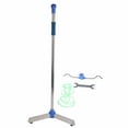 thumbnail image 1 of IV Poteau, Ferme Sol Robuste Debout IV Porte-Sac Hauteur Réglable Télescopique Stable en Acier Inoxydable pour Hôpital pour Animaux de Compagnie pour Personnes Âgées, 1 of 8