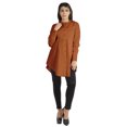 thumbnail image 2 of phagun Long Sleeve Tunic Mandarin Collar Asymmetrical Formal Shirt for Women, 2 of 7