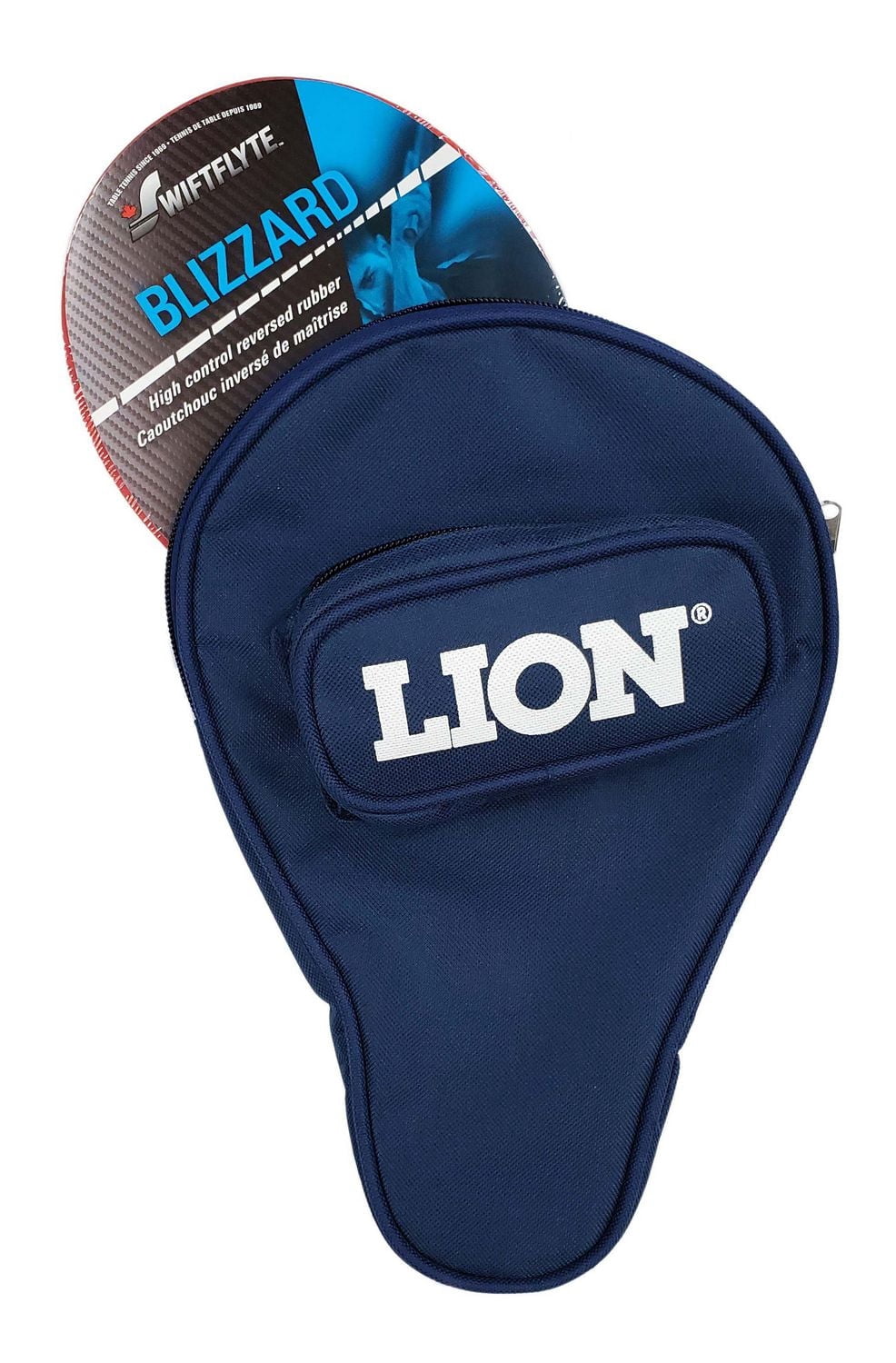 Swiftflyte Blizzard Table Tennis Set, 5-Piece Racket, Zipper Case and 3 Balls
