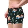 thumbnail image 4 of Kll Baby Sloths Sleeping On The Christmas Ball Men'S Cotton Boxer Briefs Underwear-Large, 4 of 9