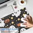 thumbnail image 4 of Long Mouse Pads for Desk,Halloween Ghosts with Pumpkins and Stars Desk Mats on Top Of Desks, Desk Mouse Pad Extra Large with 3mm Non-Slip Base and Stitched Edge for Gaming,Office,Work,Home 31.5x11.8in, 4 of 5