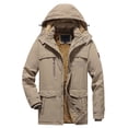 thumbnail image 3 of Men's Winter Thicken Coat Military Parka Jacket (Khaki XXXXXXL), 3 of 3