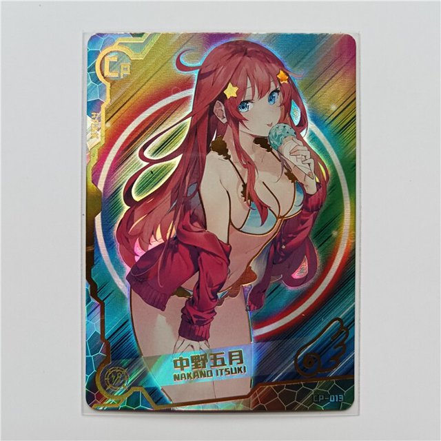 Goddess Story girl party CP series Keqing Rem Nakano Miku Joan of Arc Anime figure game collection card, Toy para niños, regalo de cumpleaños Fivean unisex