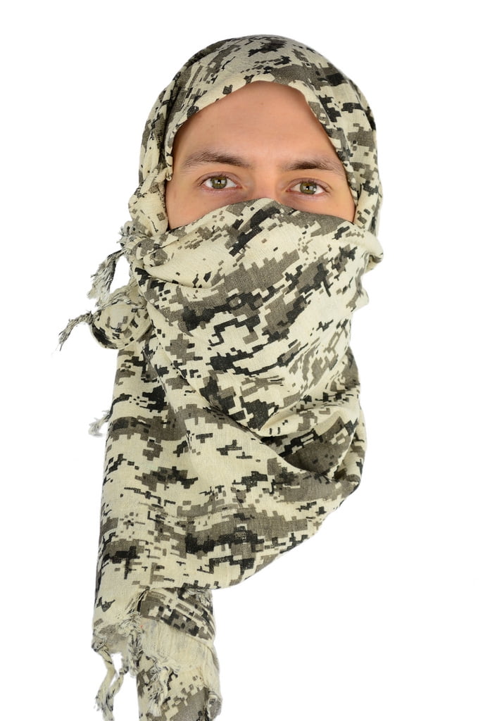 Military Scarf Scarves Wrap Arab Army Head Keffiyeh Shemagh Camouflage Tactical 
