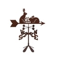 thumbnail image 5 of EZ Vane Rabbits & Fence Weathervane — Roof Mount, Wind Cups, Antique Copper Finish, Steel with Durable Triple Powder Coating, Handcrafted in USA, 5 of 7