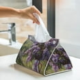 thumbnail image 5 of Kdxio Lilacs Teapot Scenic Painting Print Tissue Box Cover,Modern PU Leather Rectangular Tissue Box Holder for Bathroom Living Room Bedroom Office Desk Car Home, 5 of 6