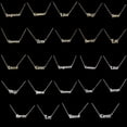 thumbnail image 4 of Qarigey Inglés letra doce signo del zodiaco constelaciones tema amistad collar Ins joyería cadena colgante Capricornio plata Type3 NO3, 4 of 6