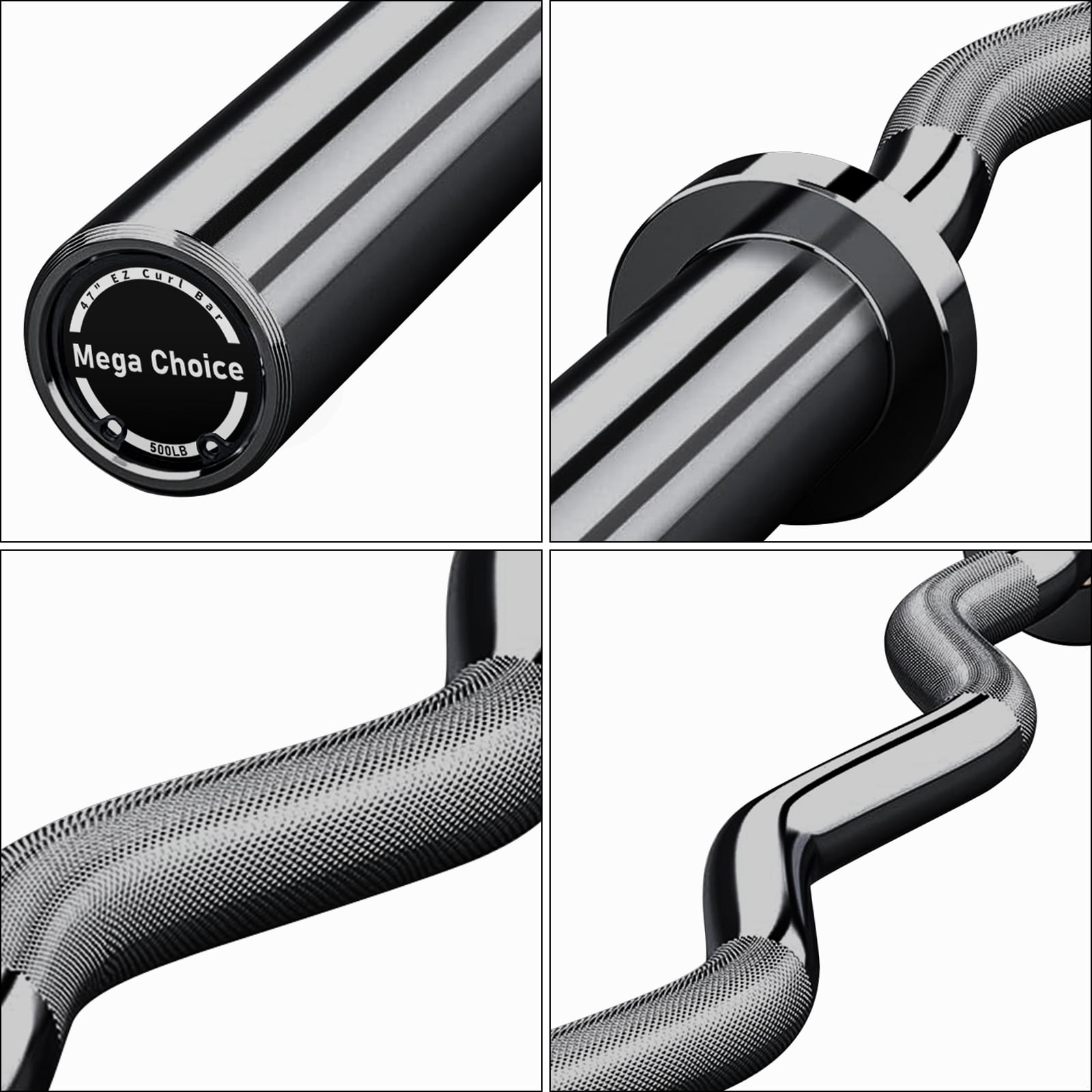 Accreate 7FT/4 ft Home Gym Barbell Bar – 700LB/1500LB/500LB Capacity, Anti-Slip Knurling, Solid Steel, for Weightlifting, Strength Training