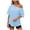 Light Blue, variant on idosla Womens Off the Shoulder Tops Oversized T-Shirts Short Sleeve Tees Summer 2026 Casual Spring Clothes (Gold, 3XL)