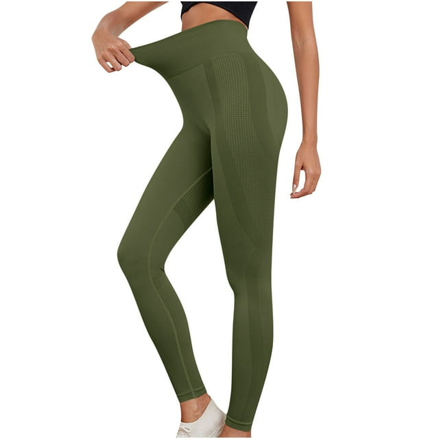FAIWAD Leggings for Womens High Waisted Butt Lift Compression Yogs Pants Slim Stretch Workout Pants