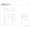 thumbnail image 2 of Kingston Brass VPB34287 Stainless Steel Console Sink Legs, Brushed Brass, 2 of 4