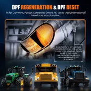ANCEL HD3400 Pro Heavy Duty Truck Scanner All System Diesel Truck Diagnostic Tool, D-P-F Regen & Oil Reset for Cummins, Detroit, Caterpillar, Paccar, Volvo, Mack, International