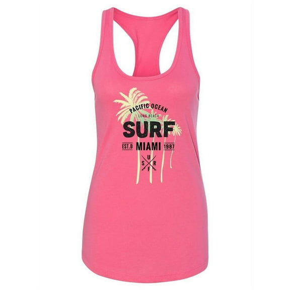 Surf Miami Tank Women - Women Racer Back, Small