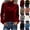 Red, variant on Women's Velvet Tops Elegant Mock Neck Puff Long Sleeve Blouse Dress Blouses for Women Red L