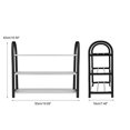 thumbnail image 4 of Sonew Plastic + Aluminum Metal Standing Shoe Rack DIY Shoes Storage Shelf Home Organizer,Shoes Rack,Metal Shoes Rack, 4 of 8