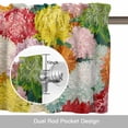thumbnail image 6 of Colorful Chrysanthemum Valance Curtain for Windows Abstraction Oil Painting Floral Rod Pocket Curtain Valances Short Window Treatments Panels for Kitchen Bathroom Laundry Room Basement 60 x 14 Inch, 6 of 9
