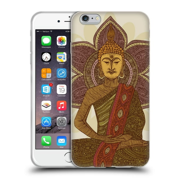 Head Case Designs Officially Licensed Valentina Symbols Illustration Sitting Buddha Soft Gel Case Compatible with Apple iPhone 6 Plus / iPhone 6s Plus