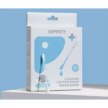 BERTDOMD 1 Box Pet Ear Cleaning Cotton Swabs for Dogs and Cats Effective Ear Care Solution for Pets Dual End Cats Ear Wax Cleaning Swab