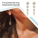 thumbnail image 4 of Sonducket Pendientes de estrella, pendientes de múltiples capas con purpurina y diamantes de imitación, pendientes de estilo elegante, joyería para Ropa, zapatos y accesorios Miscelánea AB oro Sonducket AP017534-02, 4 of 6