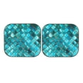 thumbnail image 7 of Daiia Square Glass Mosaic 2PCS Car Windshield Sun Shade, Foldable Sun Shield for Car Front Window, Auto Sun Blocker Visor Protector Universal for Truck SUV Pickup-Large, 7 of 7