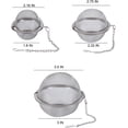 thumbnail image 2 of 2pcs Tea Infuser, Upgraded 3.5 In Tea Strainer, Premium Tea Infusers For Loose Tea, Tea Steeper, Tea Ball For Tea Flavoring Herbal Spices Seasonings, 2 of 7