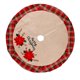 thumbnail image 2 of Billuyoard Faldas de árbol de Navidad, tela de lino inferior, alfombra redonda de flores grandes, cubierta de Base decorativa para el hogar, suministros Kits de decoración para fiestas Billuyoard HA068124-00, 2 of 6