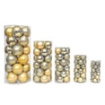 thumbnail image 2 of 24pcs Christmas Ball Ornaments Shatterproof Christmas Tree Balls Decorations Baubles Set Gold 10cm, 2 of 5