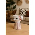 thumbnail image 2 of Bjorn Wiinblad Eva Candleholder Red Glazed Figure Whimsical Details 3.7"H, 2 of 10