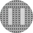 thumbnail image 1 of Ahgly Company Indoor Round Patterned Gray Novelty Area Rugs, 7' Round, 1 of 6