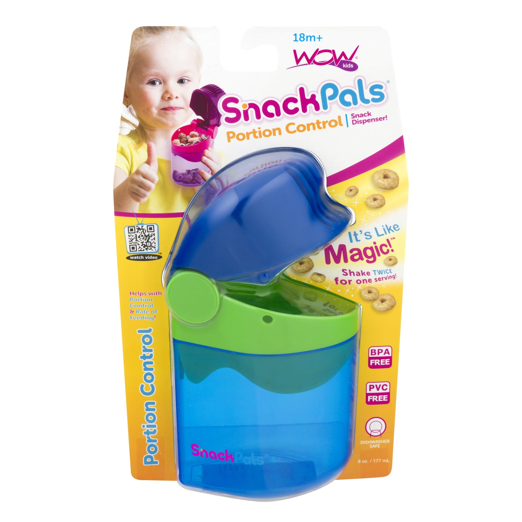 Wow Snackpals Snack Dispenser, Blue