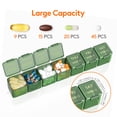 thumbnail image 3 of Lifewit Monthly Pill Organizer, 28 Day Medicine Organizer, Large Compartments Pill Box, Portable Travel Pill Case for Vitamins, Supplement, Medication, Green, 3 of 8