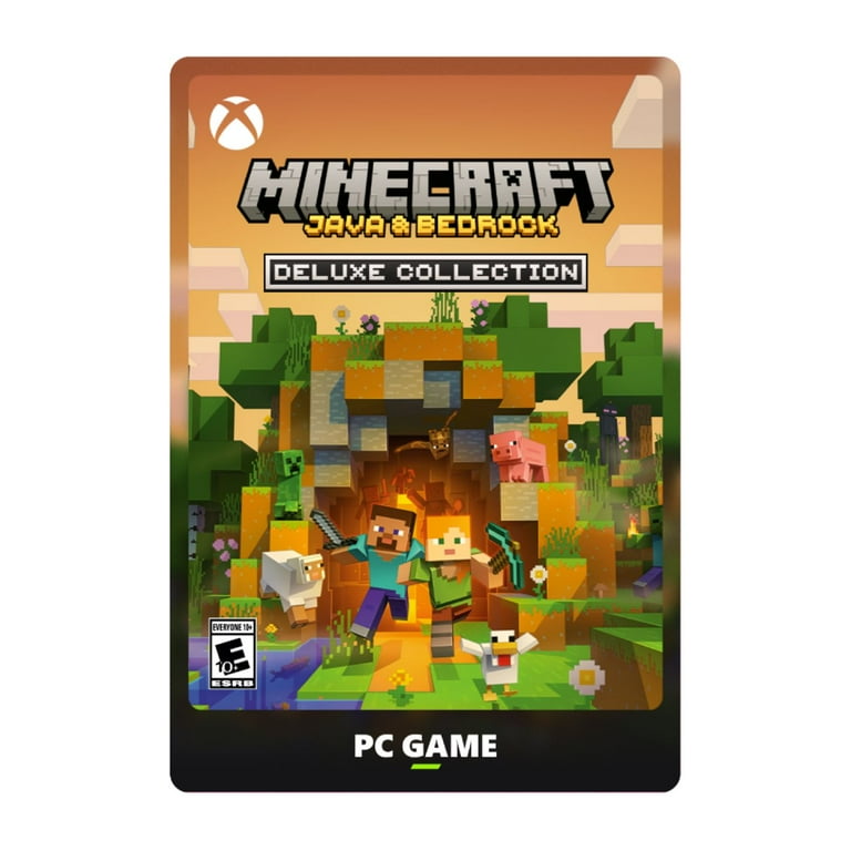Minecraft Java Bedrock Deluxe Collection Windows 10 Walmart
