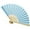 light blue, variant on kjfeif Solid Color Paper Fans, Handheld Folding Fans Foldable Bamboo Fans Japanese Chinese Style for Wedding DIY Crafting Wall Decoration Party Favors