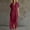 Wine women's collared maxi dress a1, variant on Uscallm Women's Collared Short Sleeve Button Down Maxi Dress Flowy Casual Long Dresses Solid Boho Beach Vacation Sundress, Brown L